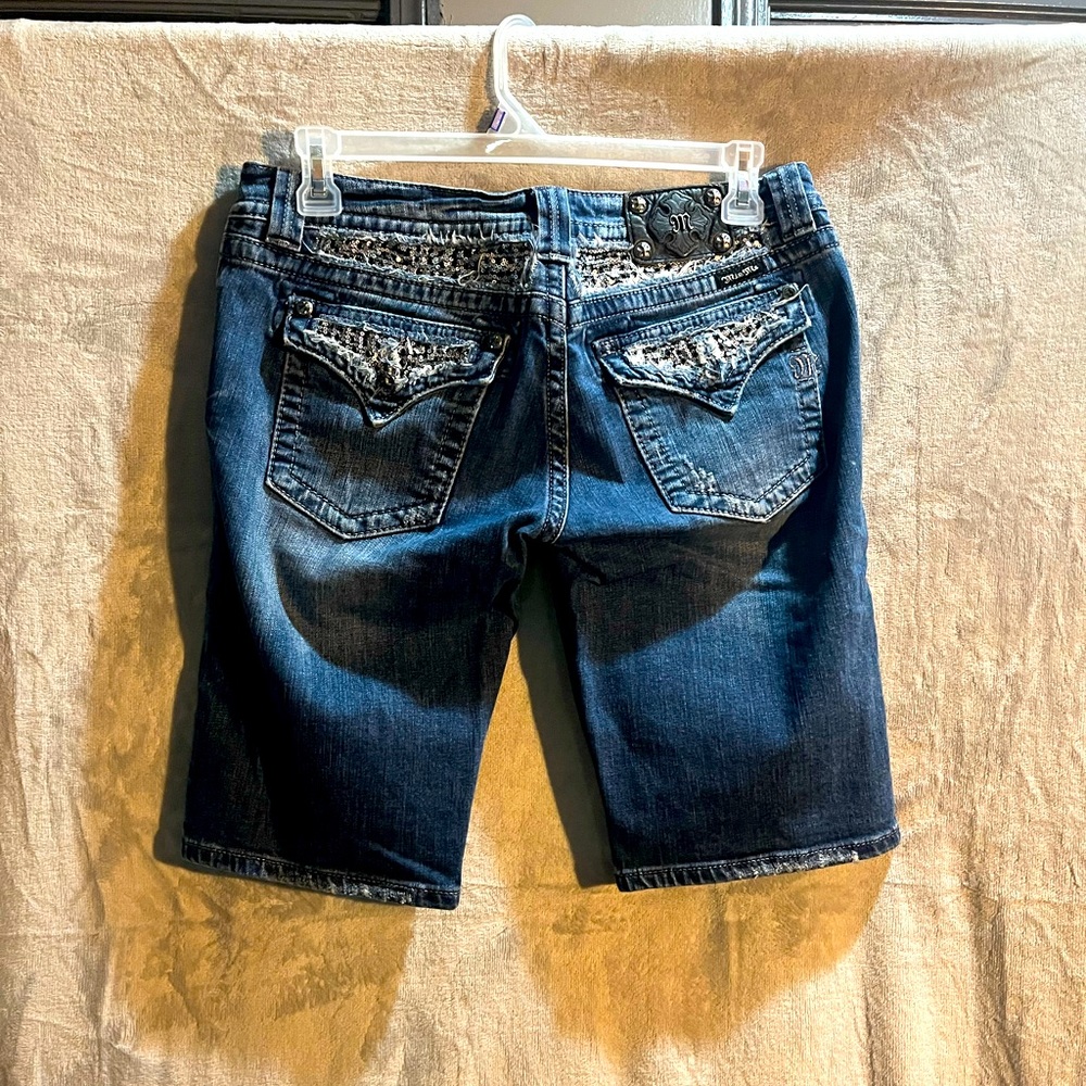 Miss Me long jean shorts